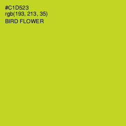 #C1D523 - Bird Flower Color Image